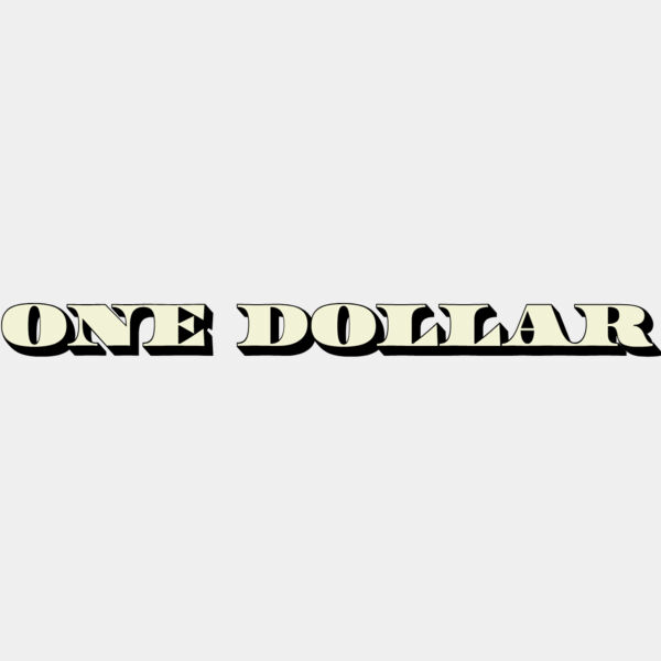 One Dollar Bill Text 2 Thumbnail