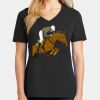Ladies Core Cotton V-Neck Tee Thumbnail
