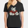 Ladies Core Cotton V-Neck Tee Thumbnail