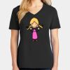 Ladies Core Cotton V-Neck Tee Thumbnail