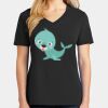 Ladies Core Cotton V-Neck Tee Thumbnail