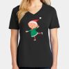 Ladies Core Cotton V-Neck Tee Thumbnail
