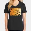 Ladies Core Cotton V-Neck Tee Thumbnail