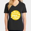 Ladies Core Cotton V-Neck Tee Thumbnail